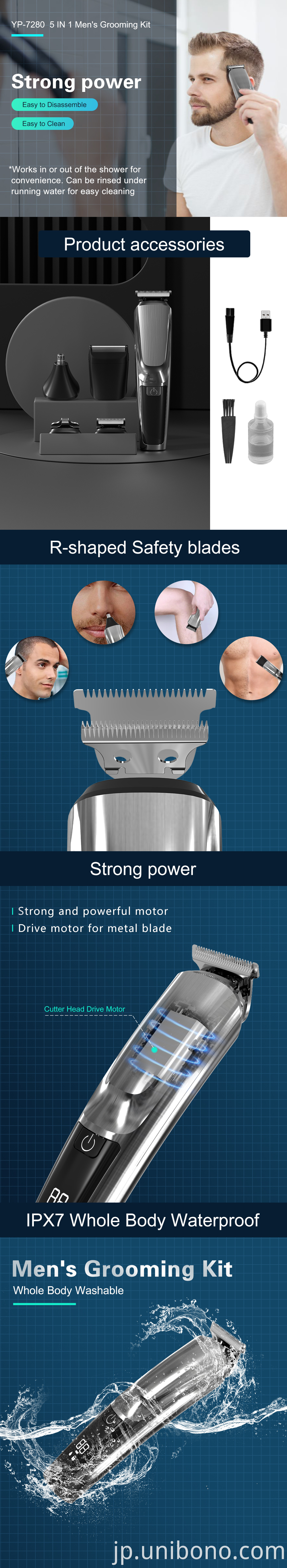 Cordless LED Barber Beard Trimmer